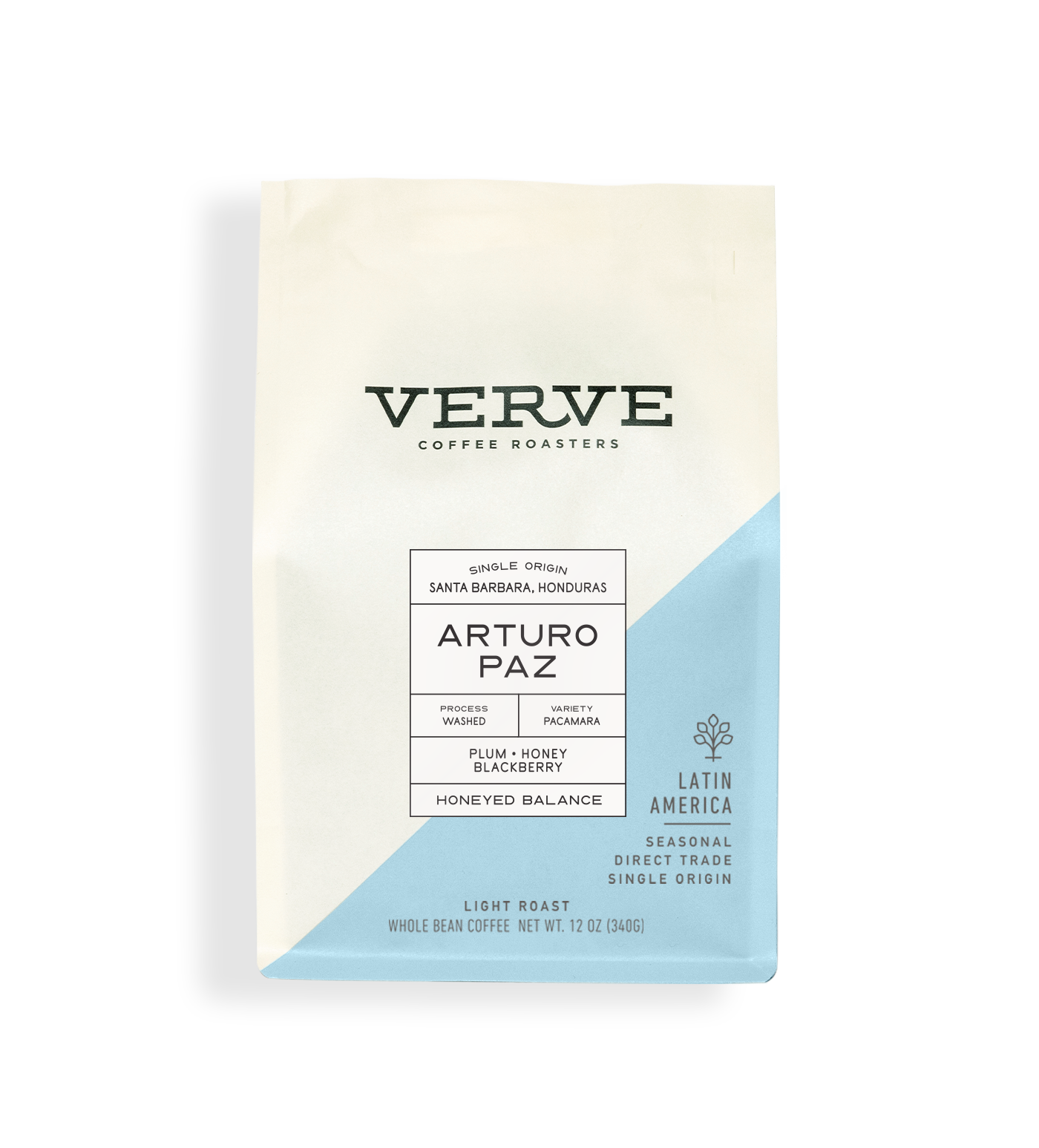 Arturo Paz — Pacamara package from Verve Coffee Roasters