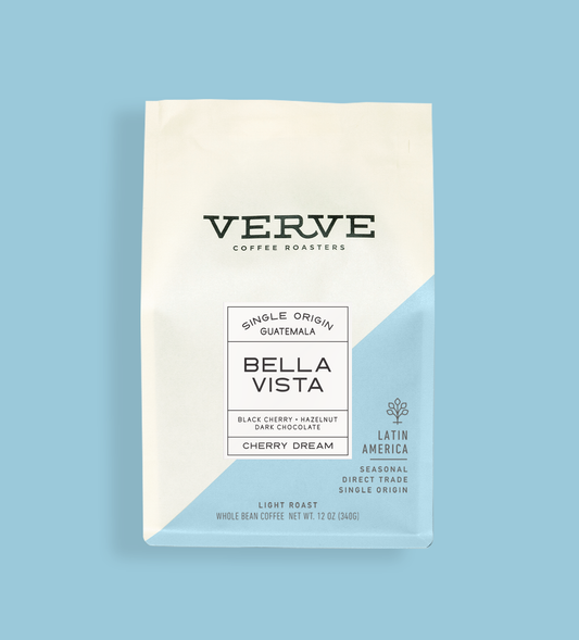 Verve Coffee Roasters - Bella Vista - Single Origin Guatemala - Notes: Black Cherry, Hazelnut, Dark Chocolate - Cherry Dream - Latin America - Seasonal - Direct Trade - Light Roast