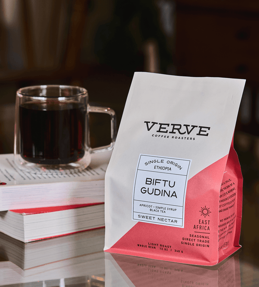 Verve Coffee Roasters - Biftu Gudina - Single Origin - Ethiopia - Tasting Notes: Apricot, Simple Syrup, Black Tea - Sweet Nectar - East Africa - Seasonal - Direct Trade - Light Roast