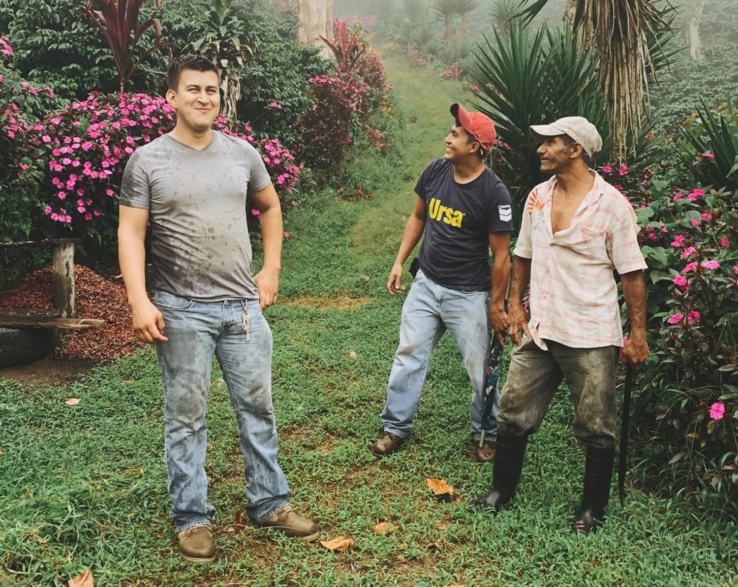 Three coffee farmers from Honduras