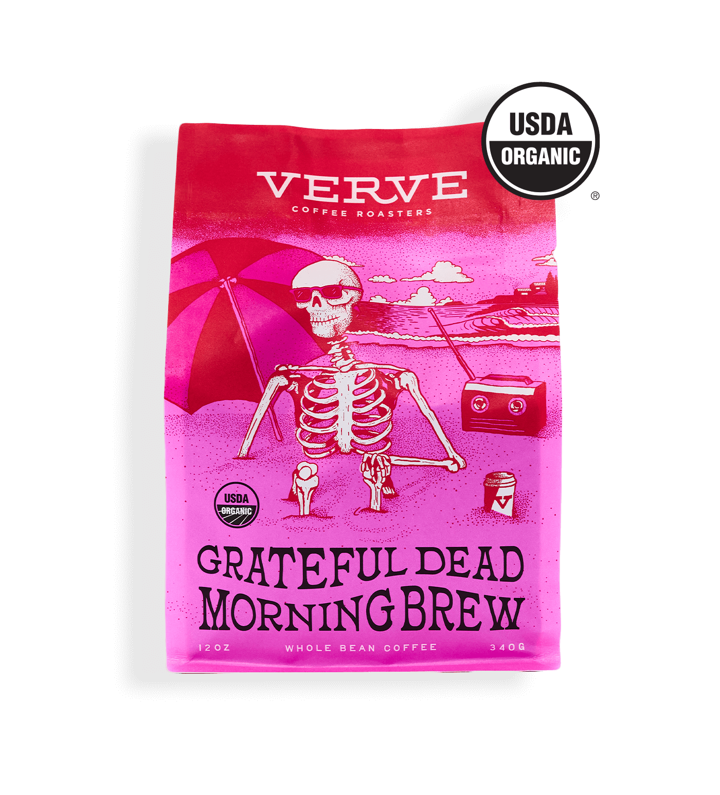 Verve Coffee Roasters - Grateful Dead Morning Brew - USDA Organic - 12oz - Whole Bean Coffee - 340g