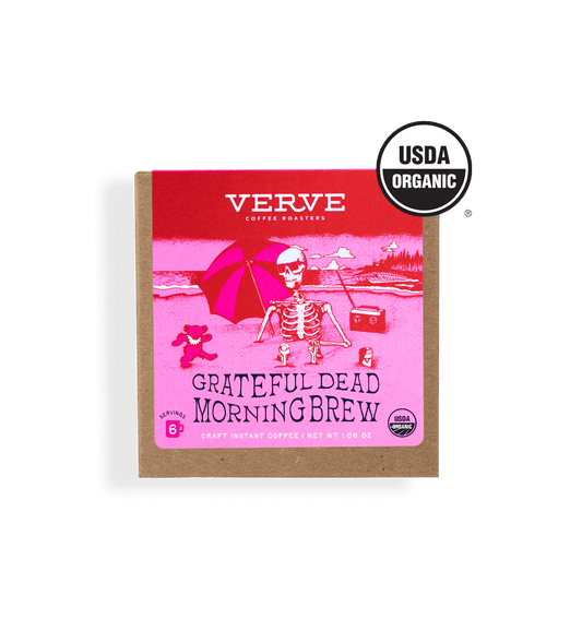 Verve Coffee Roasters - Grateful Dead Morning Brew - USDA Organic - 6 Servings - Craft Instant Coffee