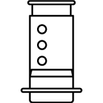 Verve Coffee Roasters - Grind Guide Icon - Aeropress
