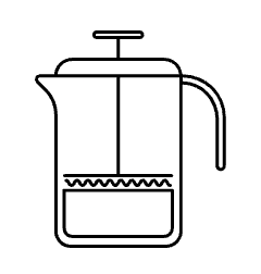 Verve Coffee Roasters - Grind Guide Icon - French Press