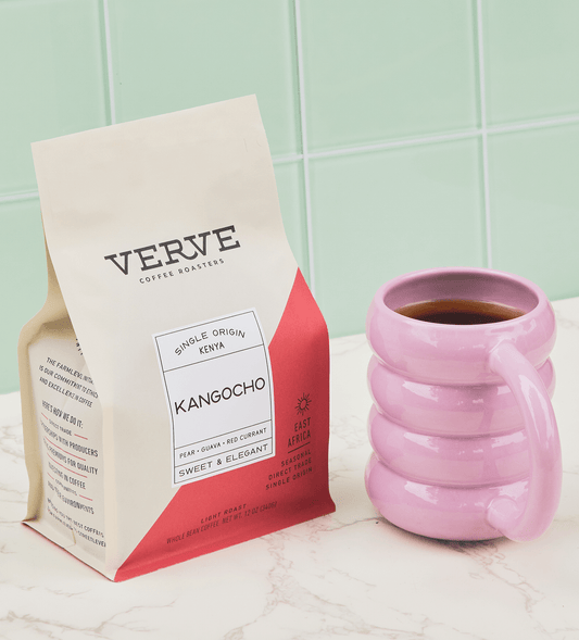 Verve Coffee Roasters - Kangocho - Single Origin Kenya - Tasting Notes: Pear, Guava, Red Currant - Sweet & Elegant - East Africa - Seasonal - Direct Trade - Light Roast
