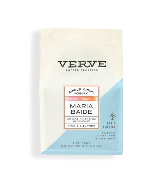 Verve Coffee Roasters - Maria Baide - Single Origin - Honduras - Woman Producer - Tasting Notes: Red Apple, Yellow Peach, Dark Chocolate - Rich & Layered - Latin America - Seasonal - Direct Trade - Light Roast