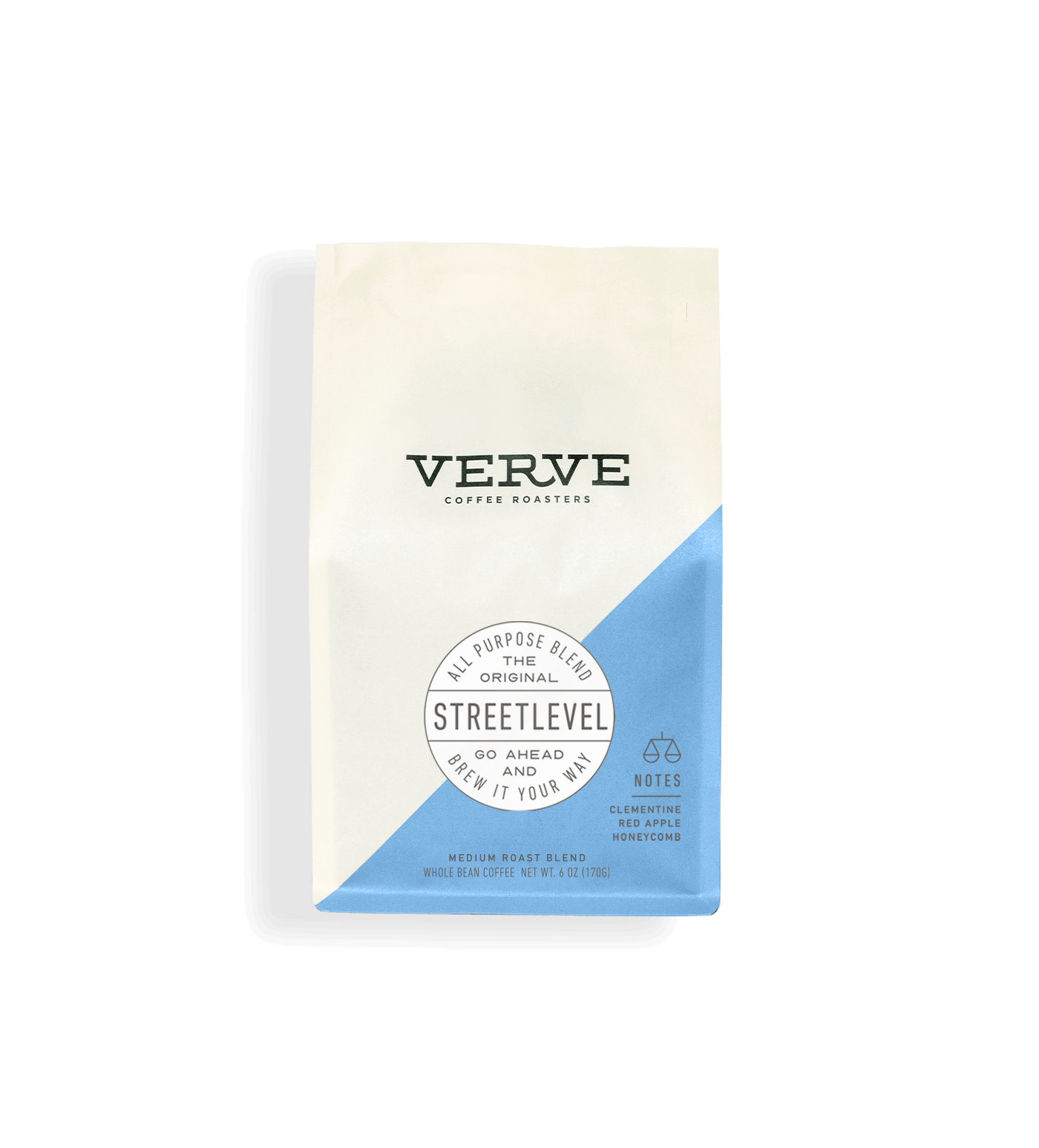 Verve Coffee Roasters - Streetlevel - All Purpose Blend - The Original - Go Ahead And Brew It Your Way - Medium Roast Blend - Notes: Clementine, Red Apple, Honeycomb