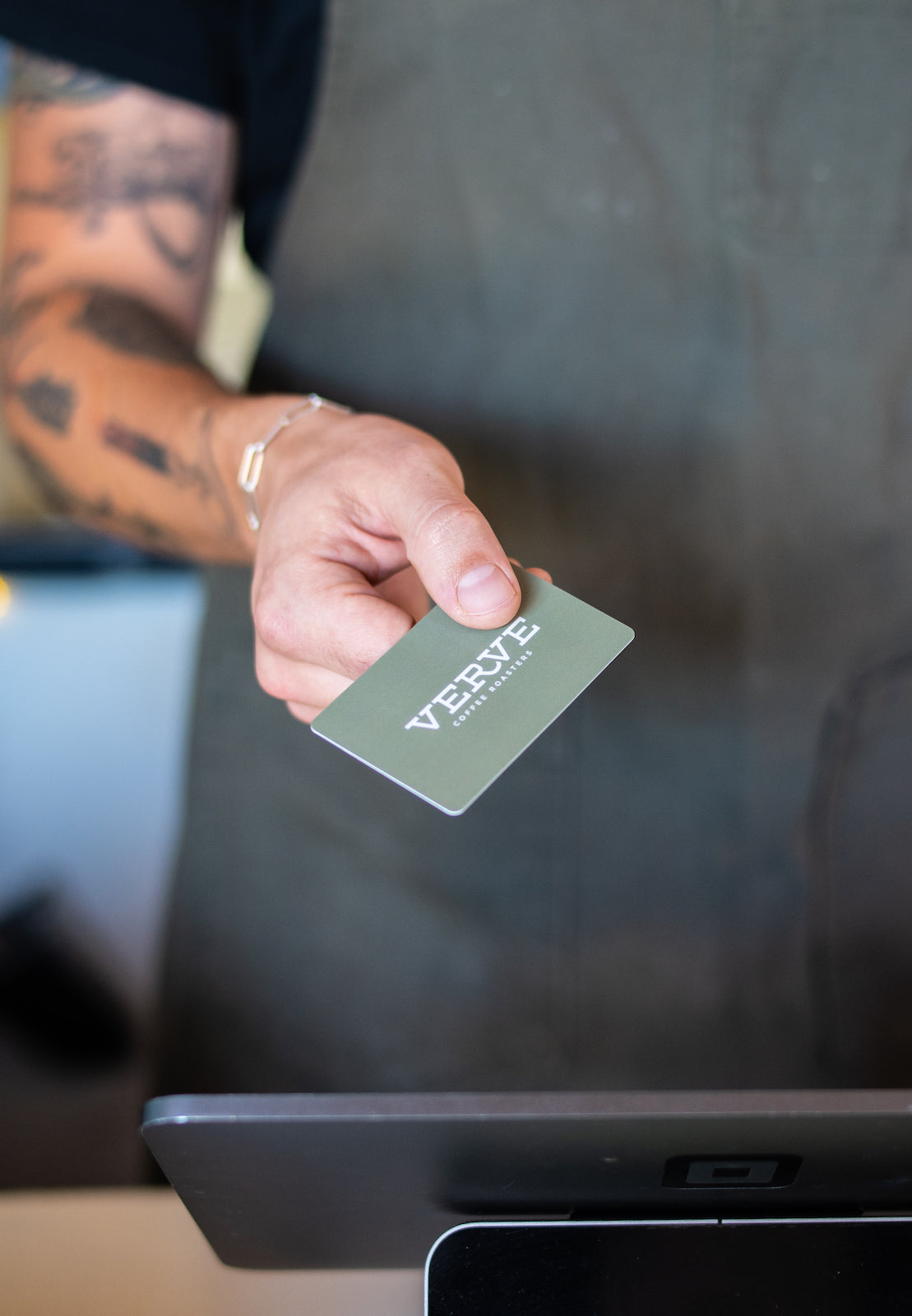 Gift Card in a cafe