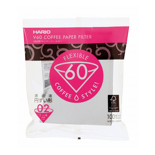 Hario V60 Coffee Filters in packaging