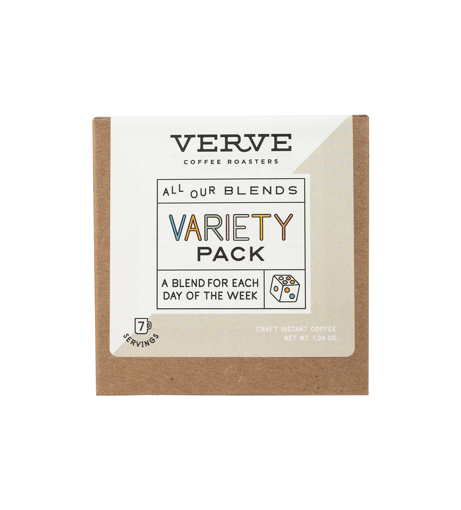 Verve Instant Craft Coffee Sampler - Package of 7 Assorted