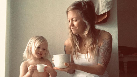 Allision Keith Texeira / Verve Cafe Manager with her daughter 