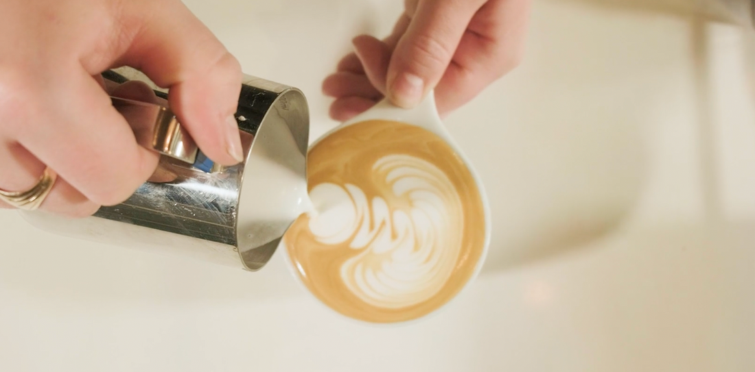 Rosetta latte art