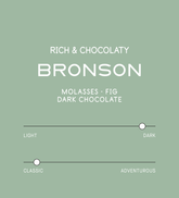 Verve Coffee Roasters - Bronson - Scent Profile - Rich & Chocolaty - Molasses, Fig, Dark Chocolate - Dark + Classic
