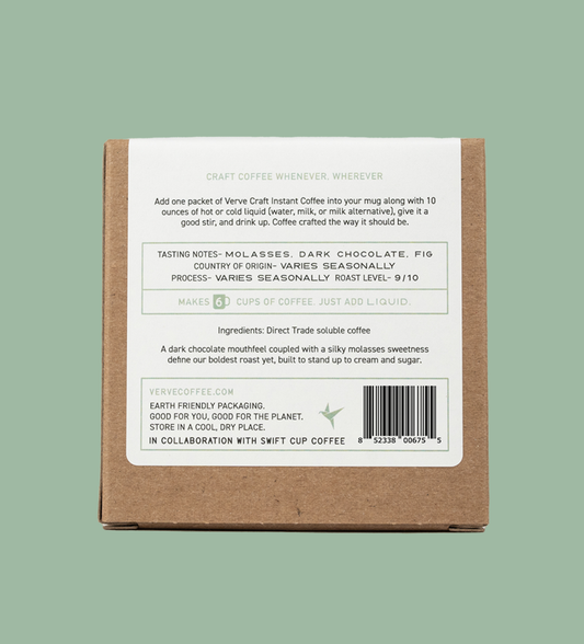 Bronson French Roast Craft Instant Coffee 6 Pack