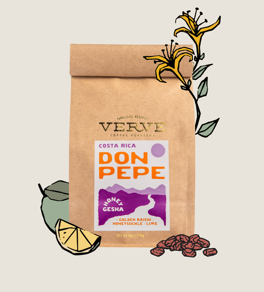 Don Pepe 8oz Whole Bean with tasting notes