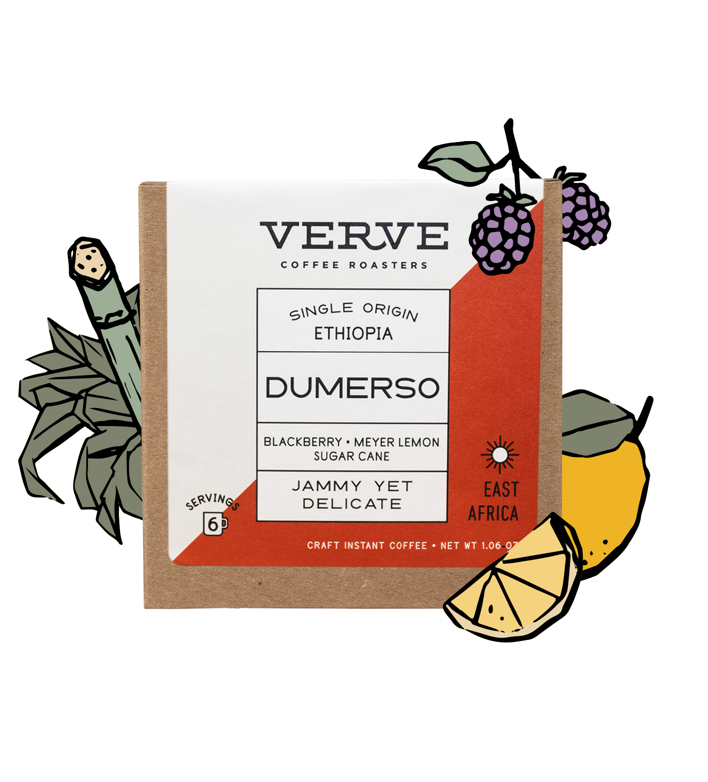 Dumerso Craft Instant Coffee with tasting notes