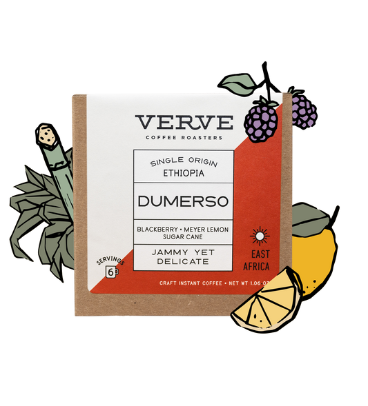 Dumerso Craft Instant Coffee with tasting notes