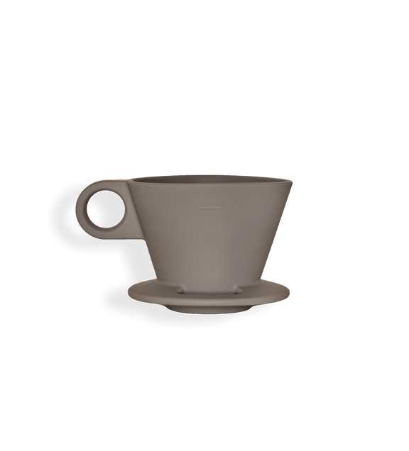 a white coffee cup with a handle