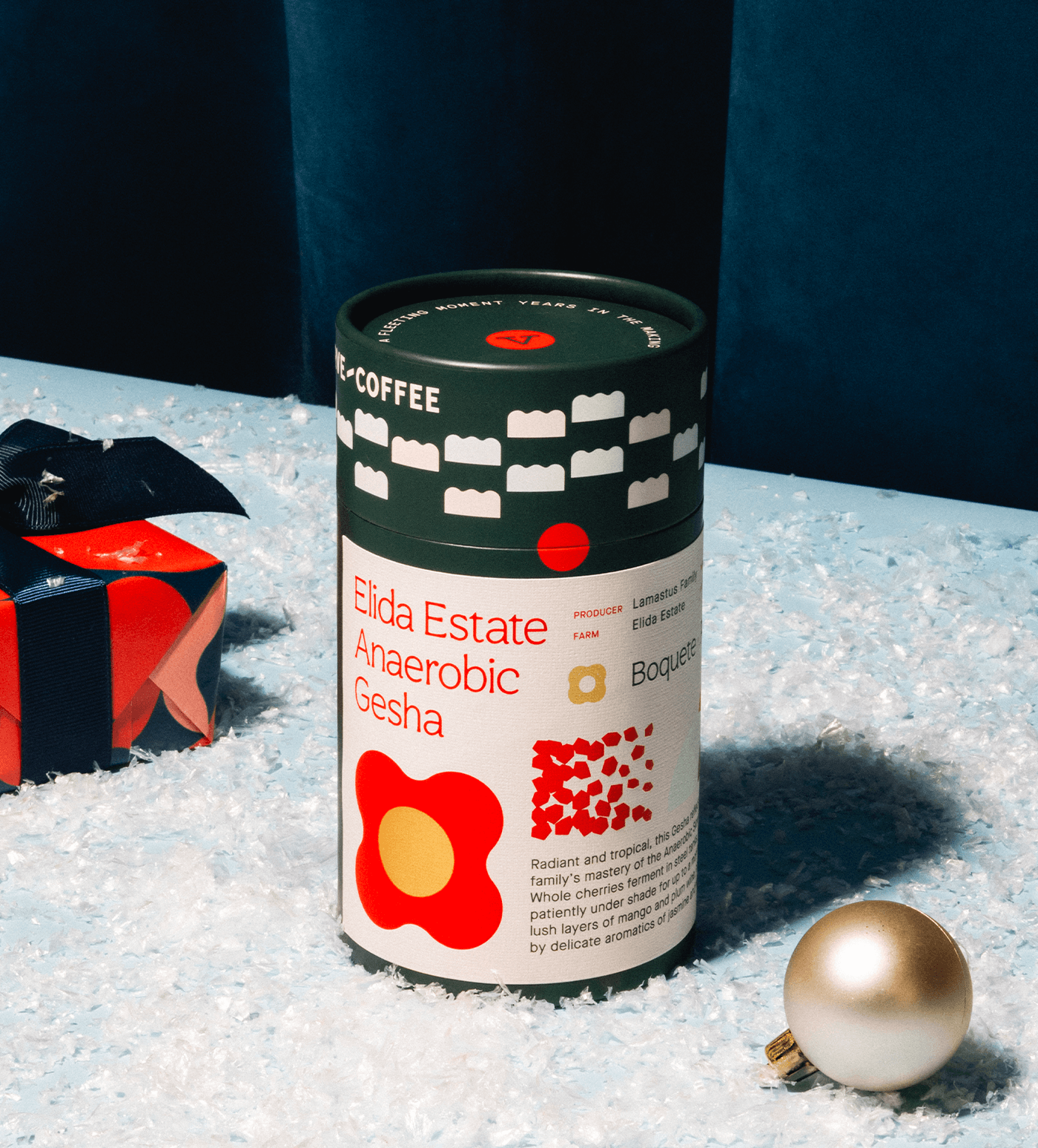 Verve Coffee Roasters - Elida Estate Green Tip Gesha Anaerobic Slow Dry Farmlevel Reserve - Producer: Lamastus Family - Farm: Elida Estate - Boquete, Panama - 100g