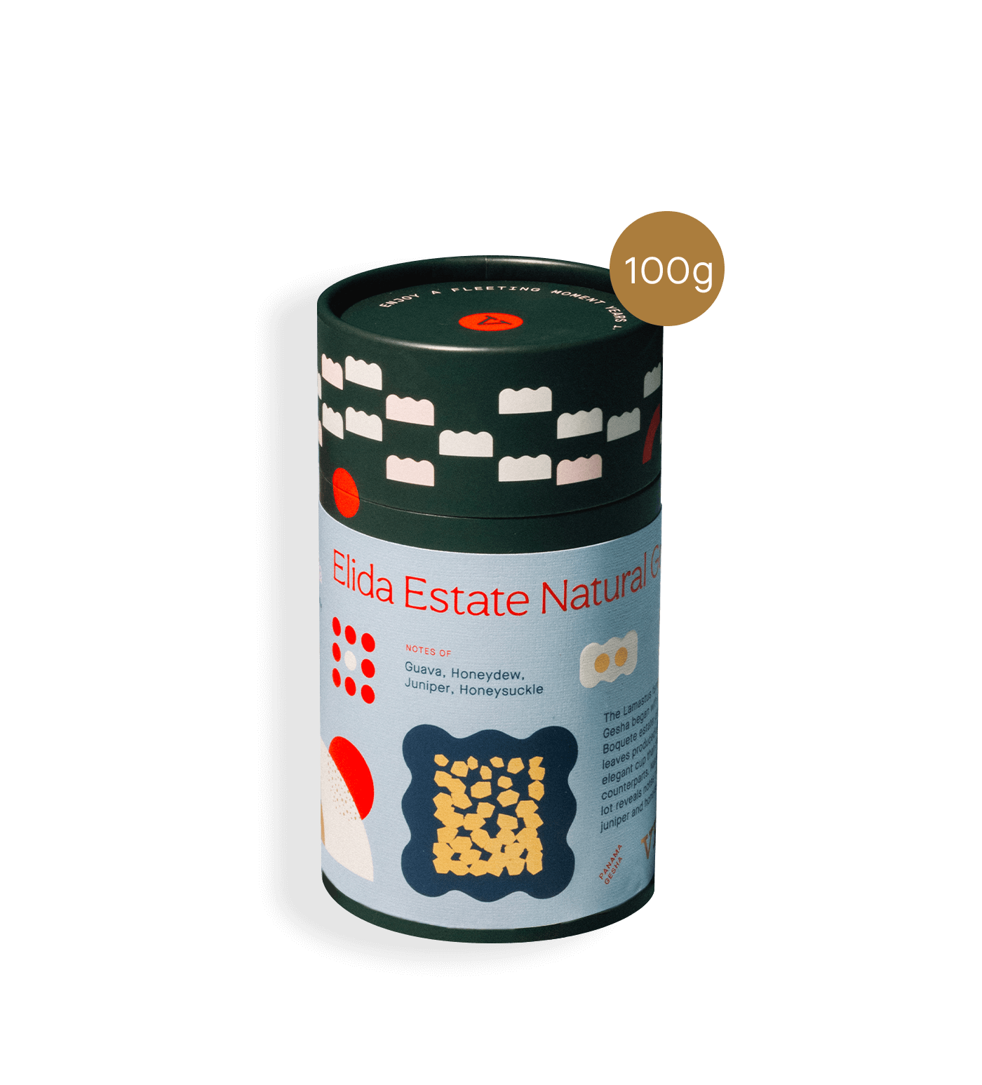 Verve Coffee Roasters - Elida Estate Green Tip Gesha Natural Farmlevel Reserve - Tasting Notes: Guava, Honeydew, Juniper, Honeysuckle - 100g