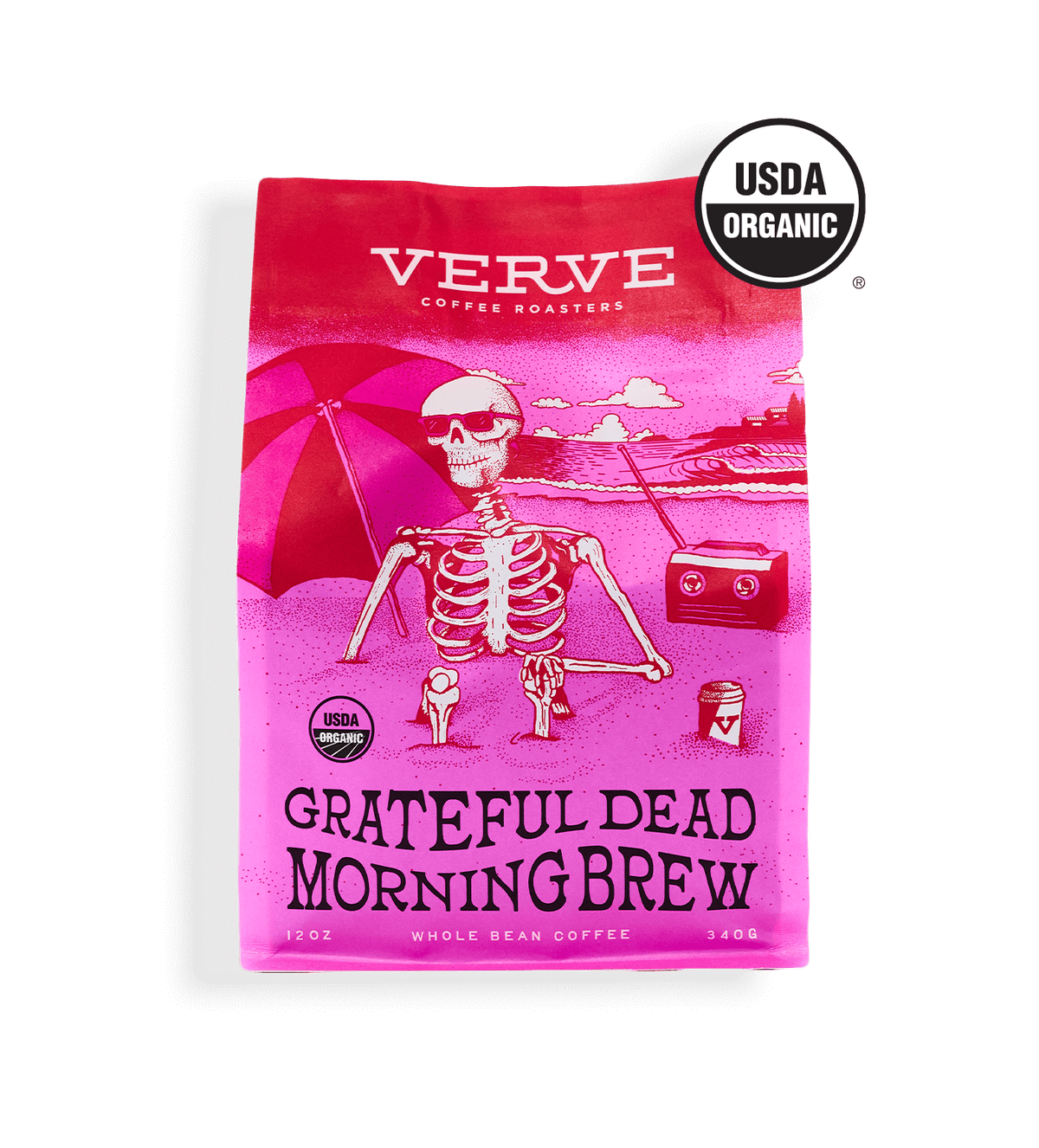 Verve Coffee Roasters - Grateful Dead Morning Brew - USDA Organic - 12oz - Whole Bean Coffee - 340g