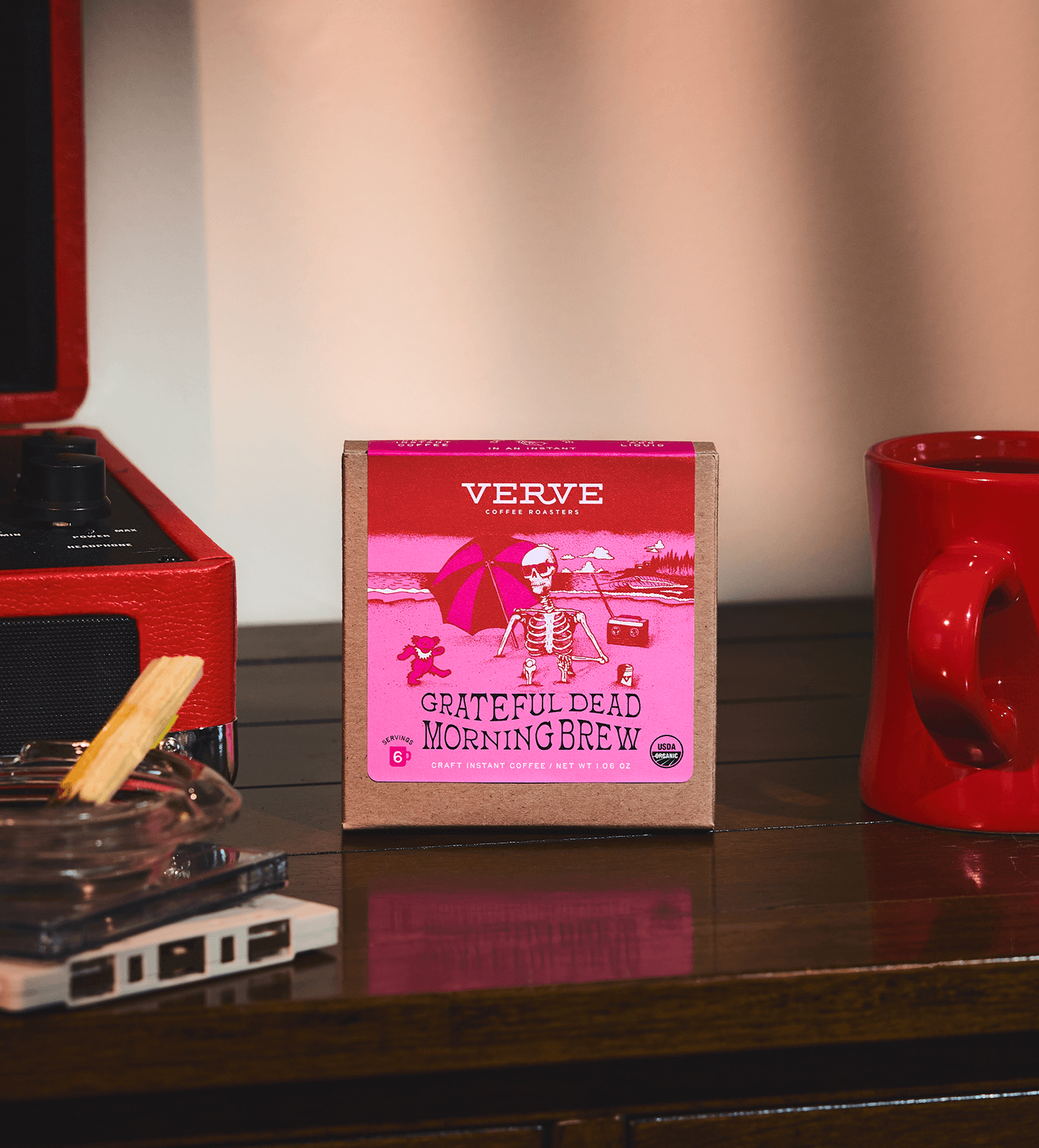 Verve Coffee Roasters - Grateful Dead Morning Brew - USDA Organic - 6 Servings - Craft Instant Coffee