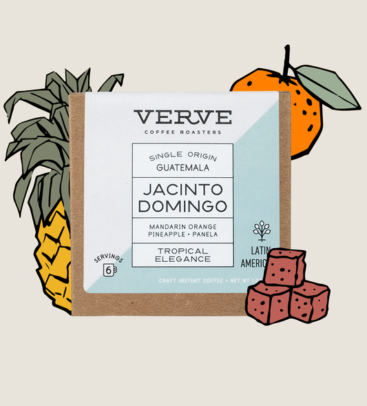 Jacinto Domingo Craft Instant Coffee with tasting notes