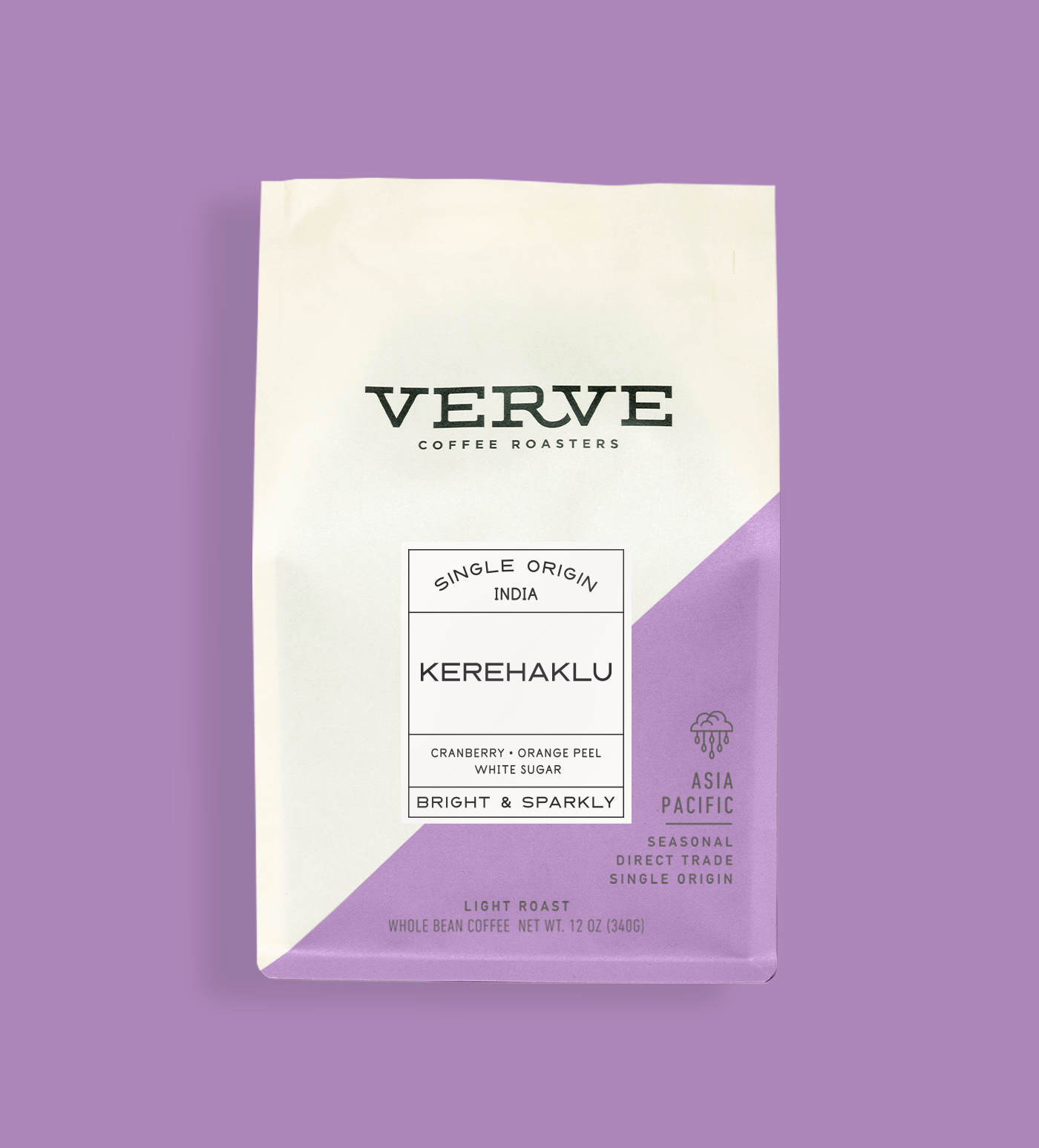 Verve Coffee Roasters - Kerehaklu - Single Origin India - Notes: Cranberry, Orange Peel, White Sugar - Bright & Sparkly - Asia Pacific - Seasonal - Direct Trade - Single Origin - Light Roast