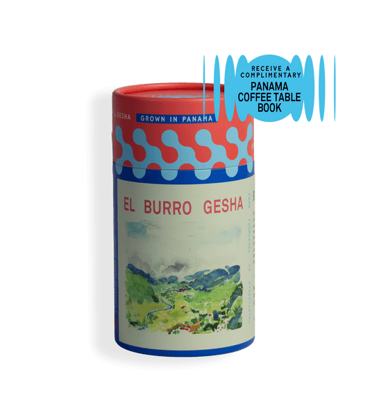 Verve Coffee Roasters - Lamastus Natural El Burro Green Tip Gesha Farmlevel Reserve - 100g - Receive A Complimentary Panama Coffee Table Book - Grown in Panama - El Burro Gesha