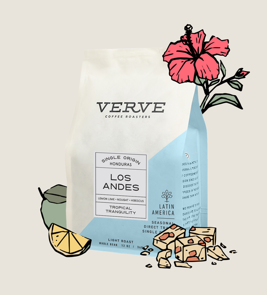 Los Andes whole bean with tasting notes