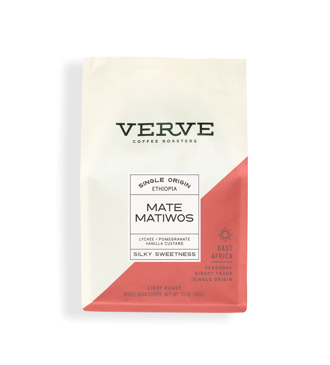 Verve Coffee Roasters - Mate Matiows - Single Origin Ethiopia - Notes: Lychee, Pomegranate, Vanilla Custard - Silky Sweetness - East Africa - Seasonal - Direct Trade - Light Roast