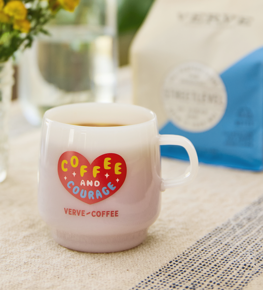 Verve Coffee Roasters - Coffee and Courage Glass Mug