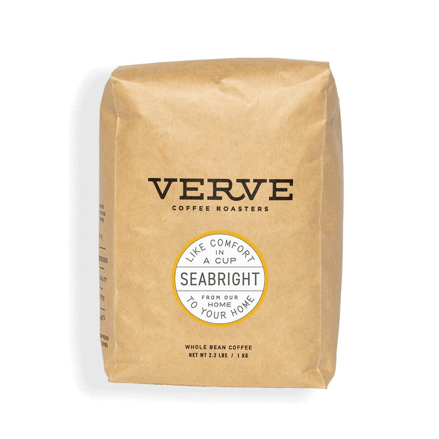 Verve Coffee Roasters - Seabright - Like Comfort In A Cup - From Our Home To Your Home - Whole Bean Coffee - 2.2 lbs / 1 kg