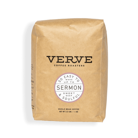 Verve Coffee Roasters - Sermon - So Easy To Wake Up To - Sweet, Deep, & Soulful - Whole Bean Coffee - 2.2 lbs / 1 kg