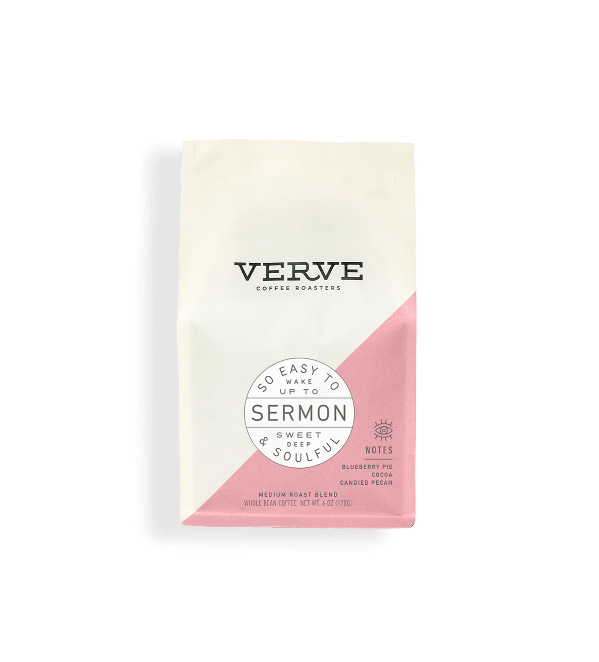 Verve Coffee Roasters - Sermon - So Easy To Wake Up To - Sweet, Deep, & Soulful - Medium Roast Blend - Notes: Blueberry Pie, Cocoa, Candied Pecan