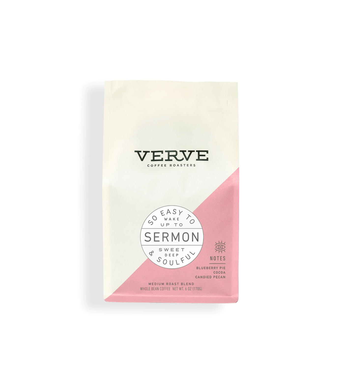 Verve Coffee Roasters - Sermon - So Easy To Wake Up To - Sweet, Deep, & Soulful - Medium Roast Blend - Notes: Blueberry Pie, Cocoa, Candied Pecan