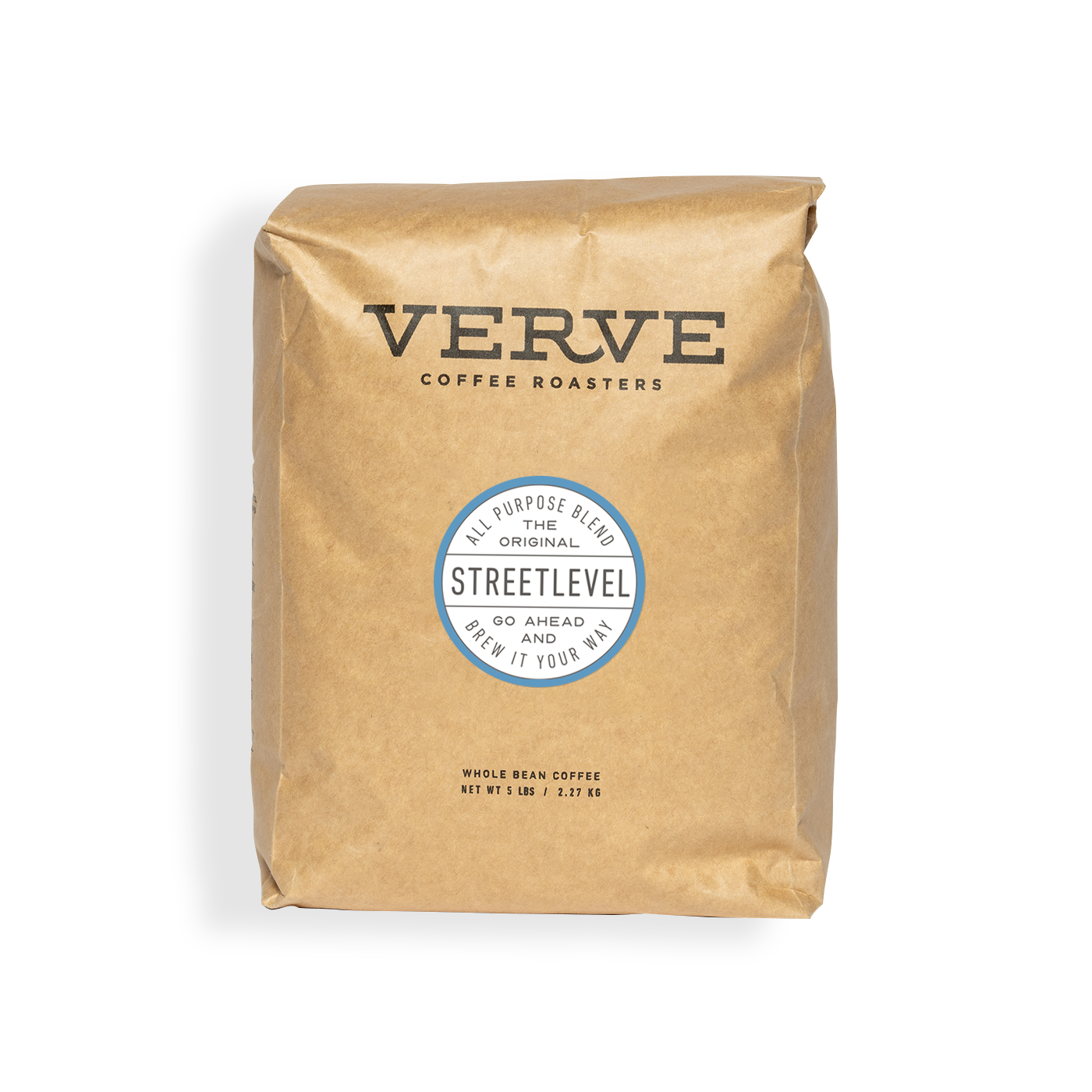 Verve Coffee Roasters - Streetlevel - All Purpose Blend - The Original - Go Ahead And Brew It Your Way - Whole Bean Coffee - 5 lbs / 2.27 kg
