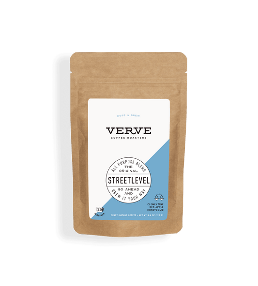 Verve Coffee Roasters - Streetlevel - Craft Instant Multiserve - 125g - All purpose blend - The original - Go ahead and brew it your way - Notes: Clementine, Red Apple, Honeycomb - Up to 25 Servings - Craft Instant Coffee