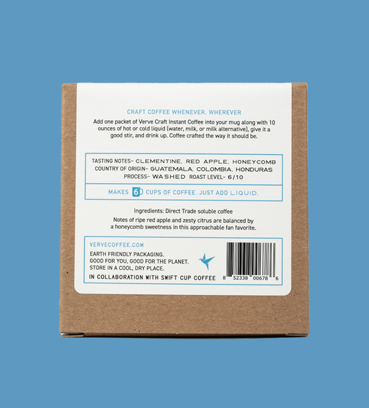 Streetlevel Craft Instant Coffee 6 Pack