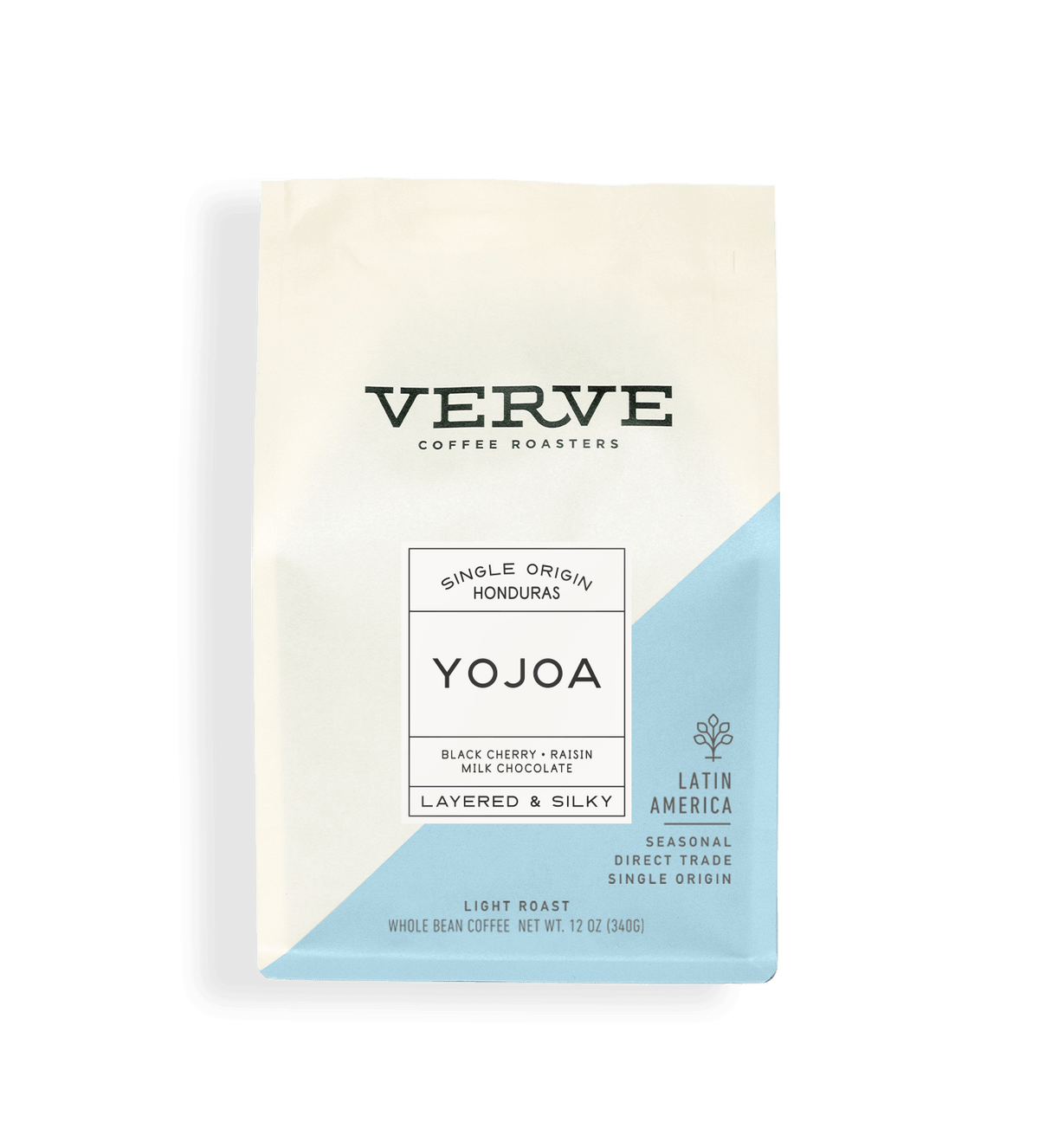 Verve Coffee Roasters - Yojoa - Single Origin Honduras - Tasting Notes: Black Cherry, Raisin, Milk Chocolate - Layered & Silky - Latin America - Seasonal - Direct Trade - Light Roast
