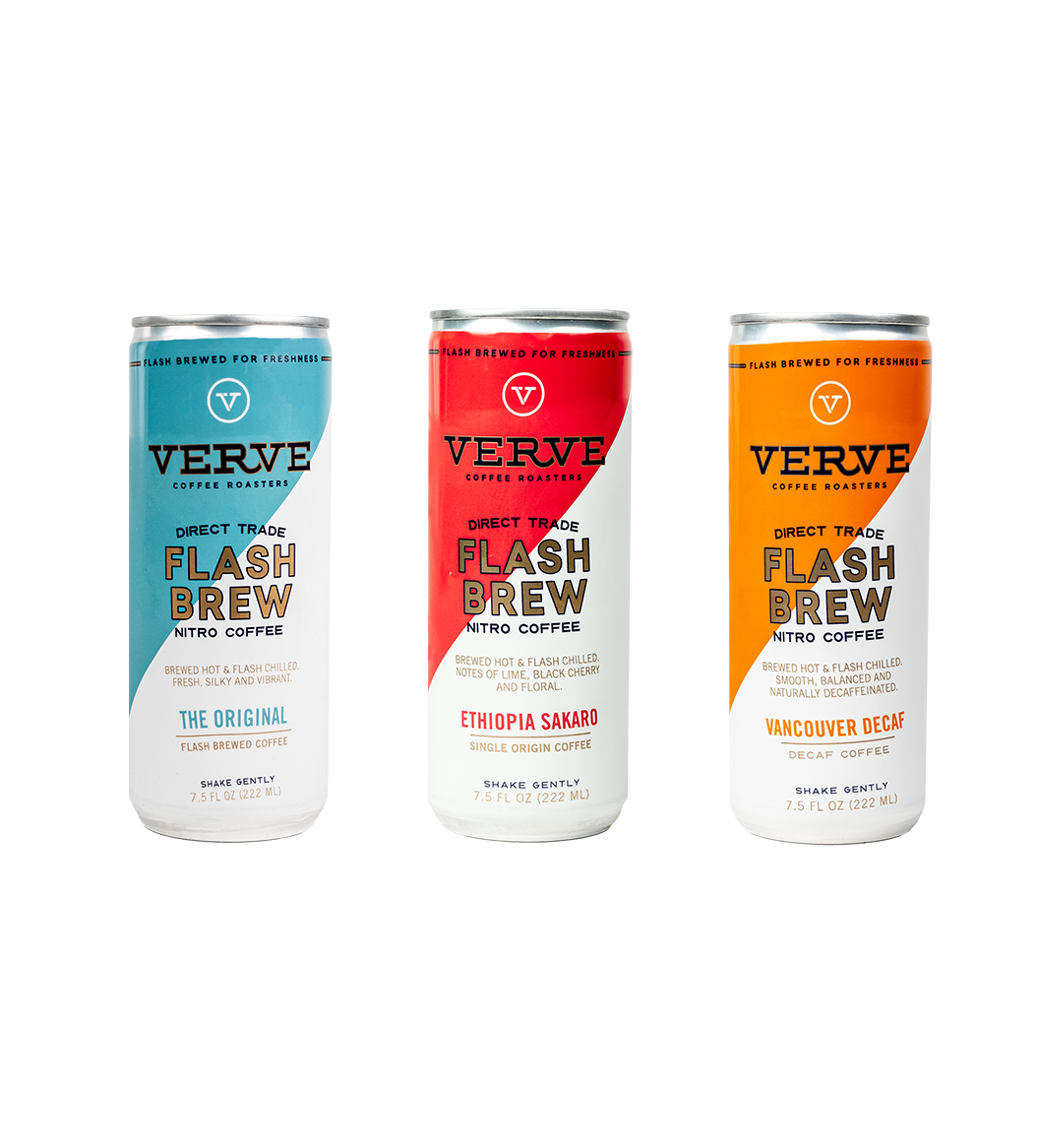 Flash Brew Nitro Coffee - Variety 6-Pack. Showing each SKU.