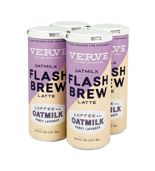 Flash Brew Oatmilk Latte - Honey Lavender 4 pack. 