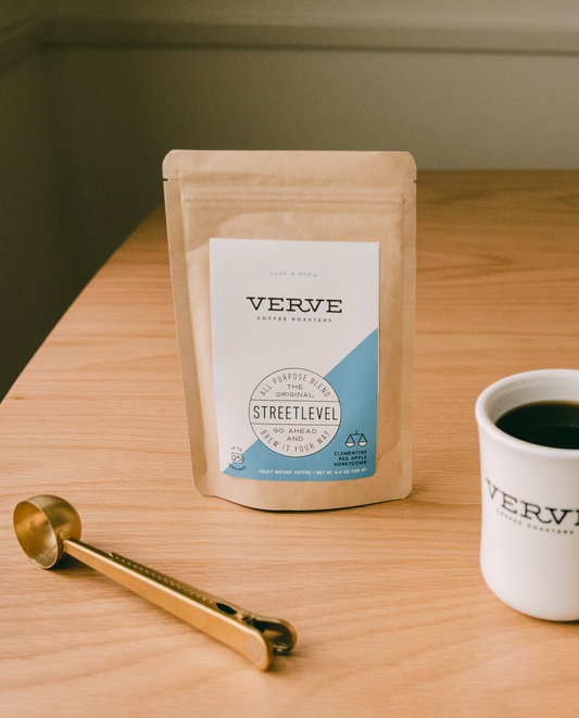 Verve Coffee Roasters - Streetlevel - Craft Instant Multiserve - 125g - Lifestyle Image