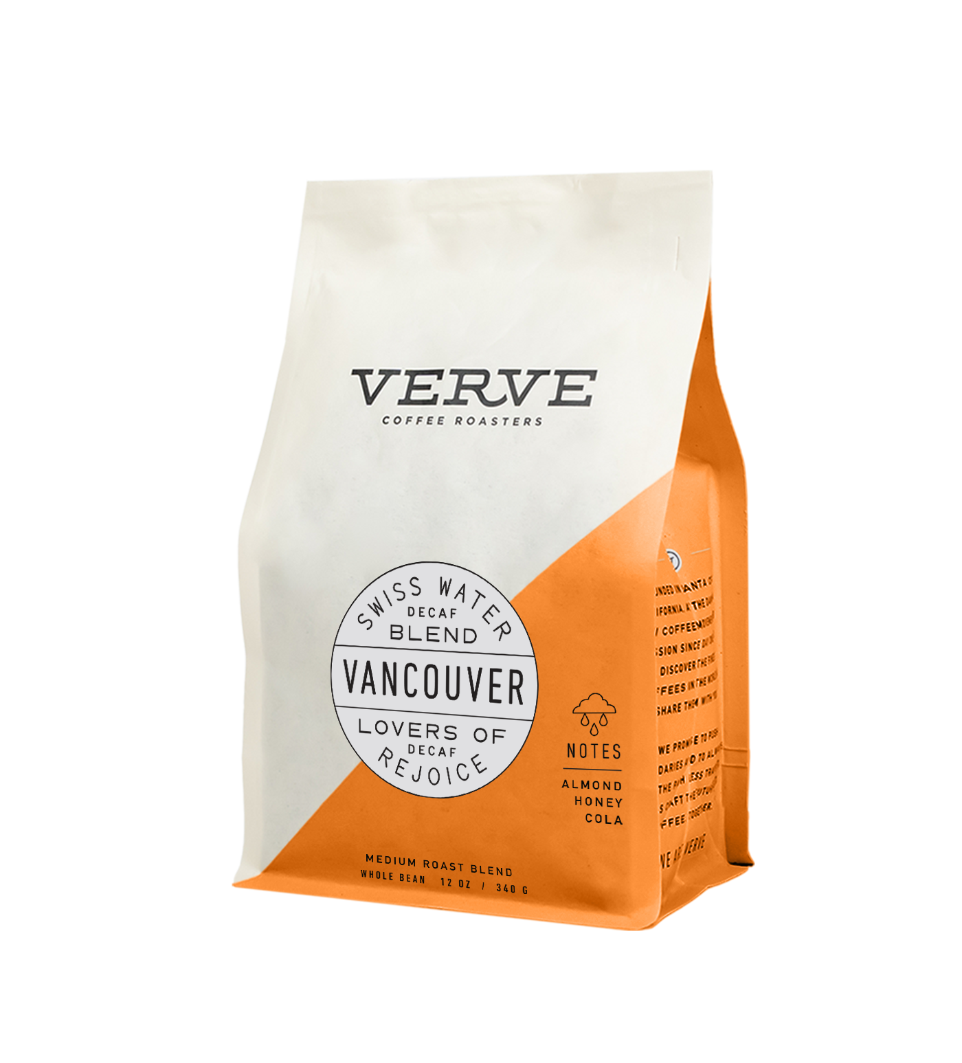 Vancouver swiss water decaf whole bean 